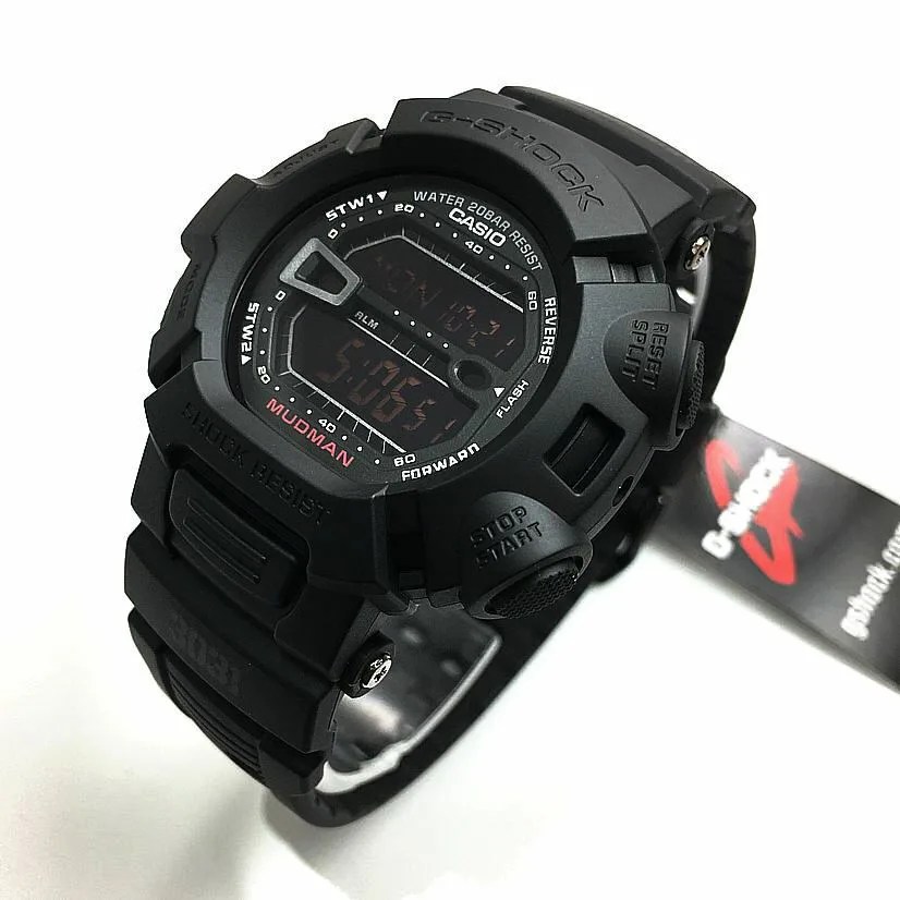 gshock watch with negative lcd screen