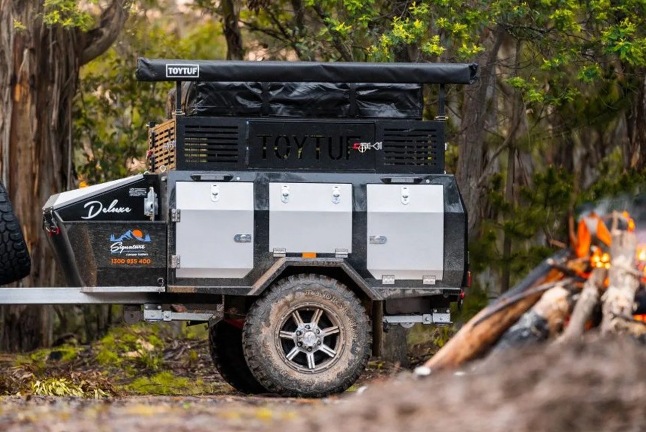 signature deluxe ii camping trailer