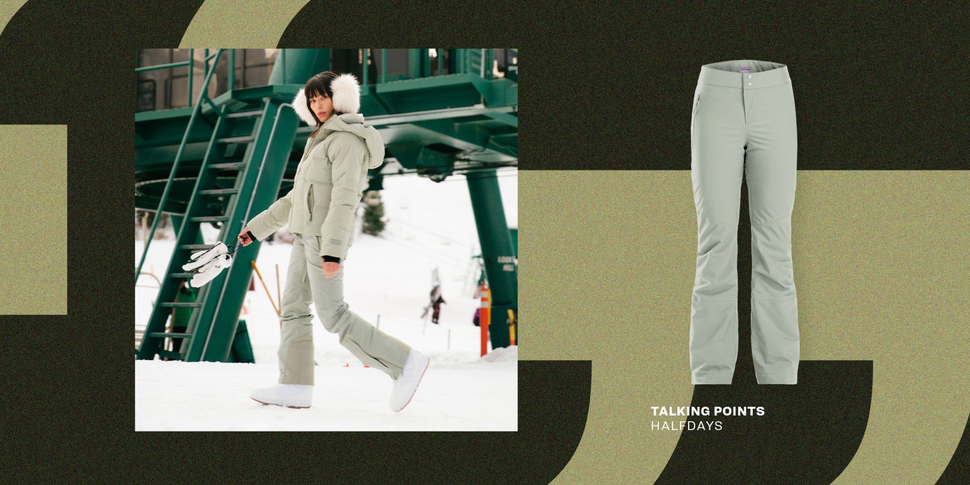 talking points half days woman wearing alessandra pant