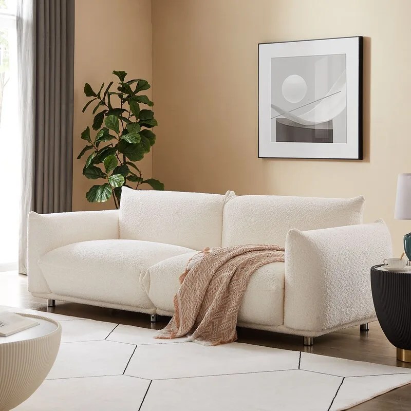 Atis 90in Boucle 3 Seater Sofa