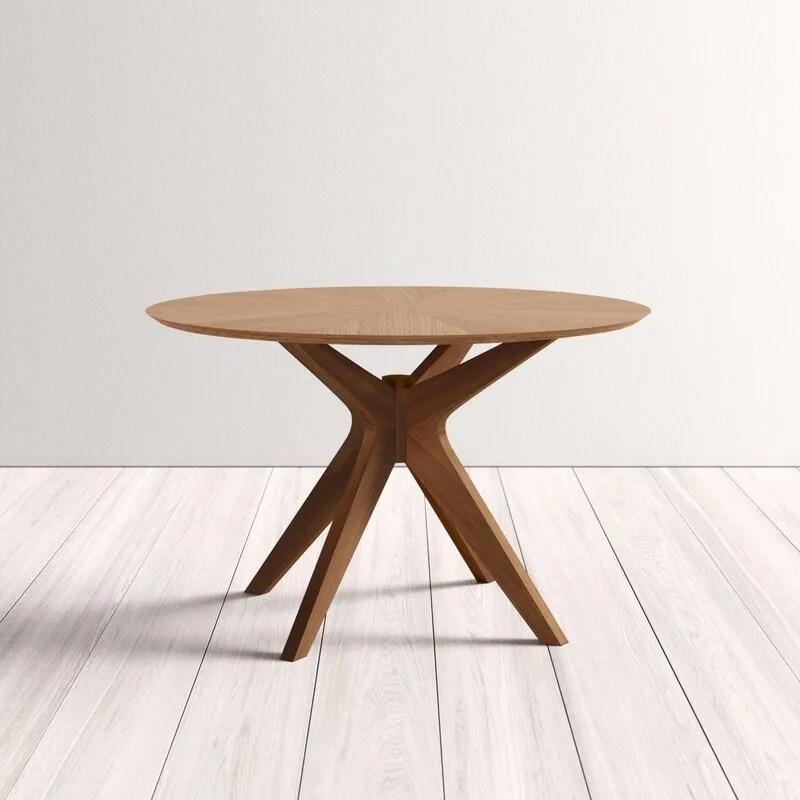 stesha 4725'' solid oak dining table
