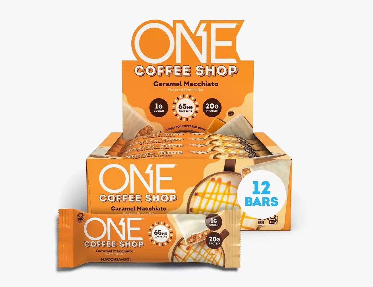 ONE Coffee Shop Protein Bars + Caffeine