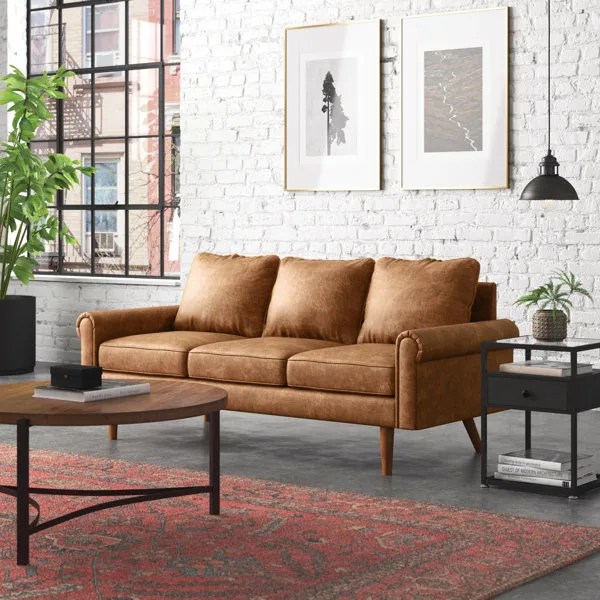 Ainsley 74.01'' Rolled Arm Sofa