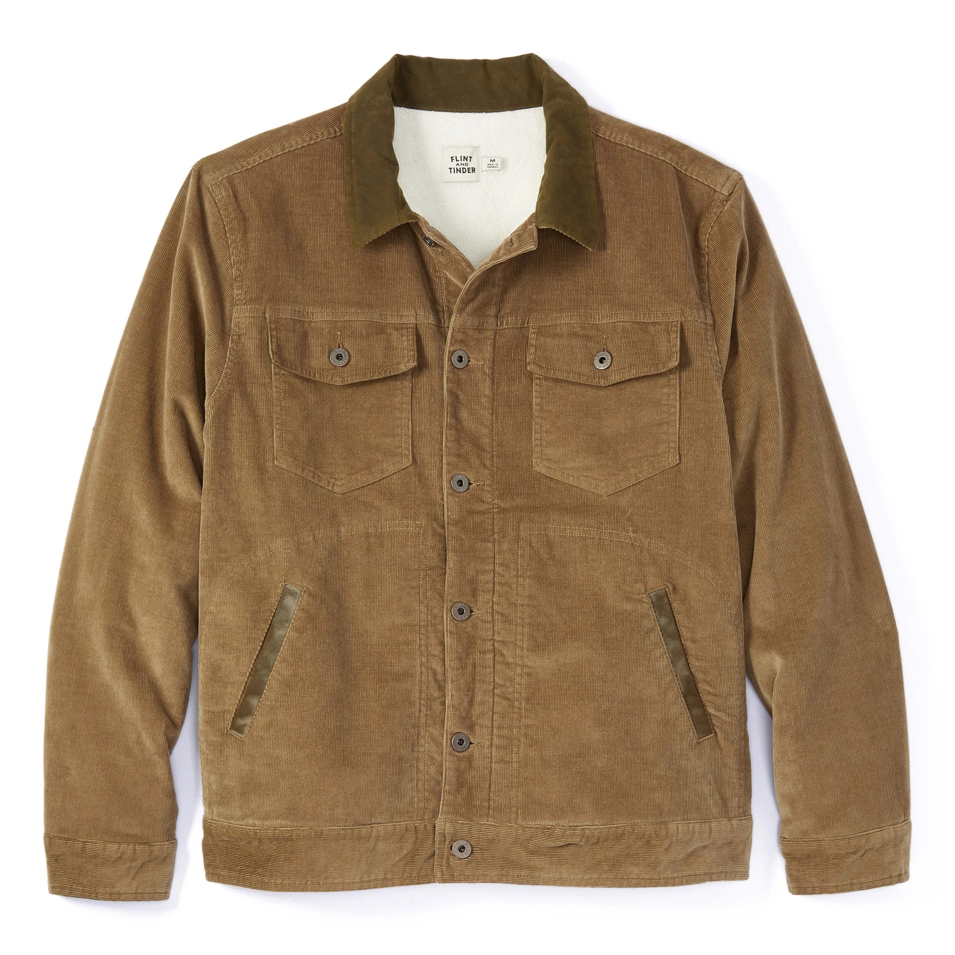Sherpa-Lined Corduroy Trucker Jacket