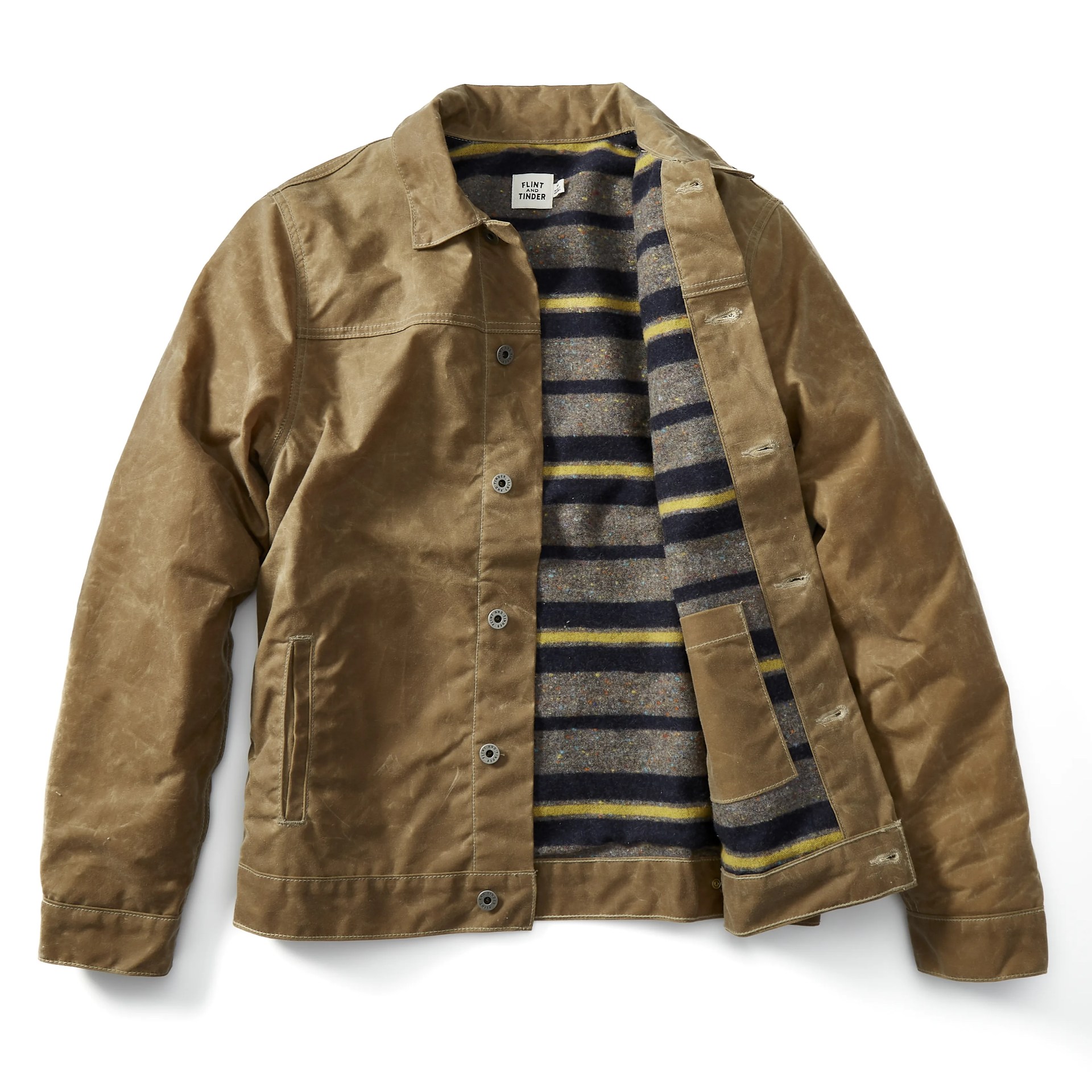 Wool-lined Waxed Trucker Jacket