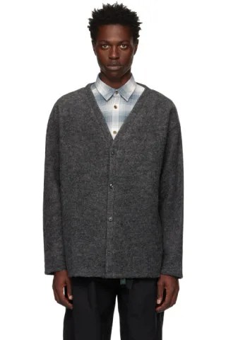 Gray Brushed Cardigan