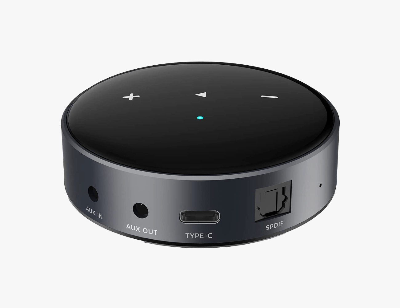 a black circular wiim device