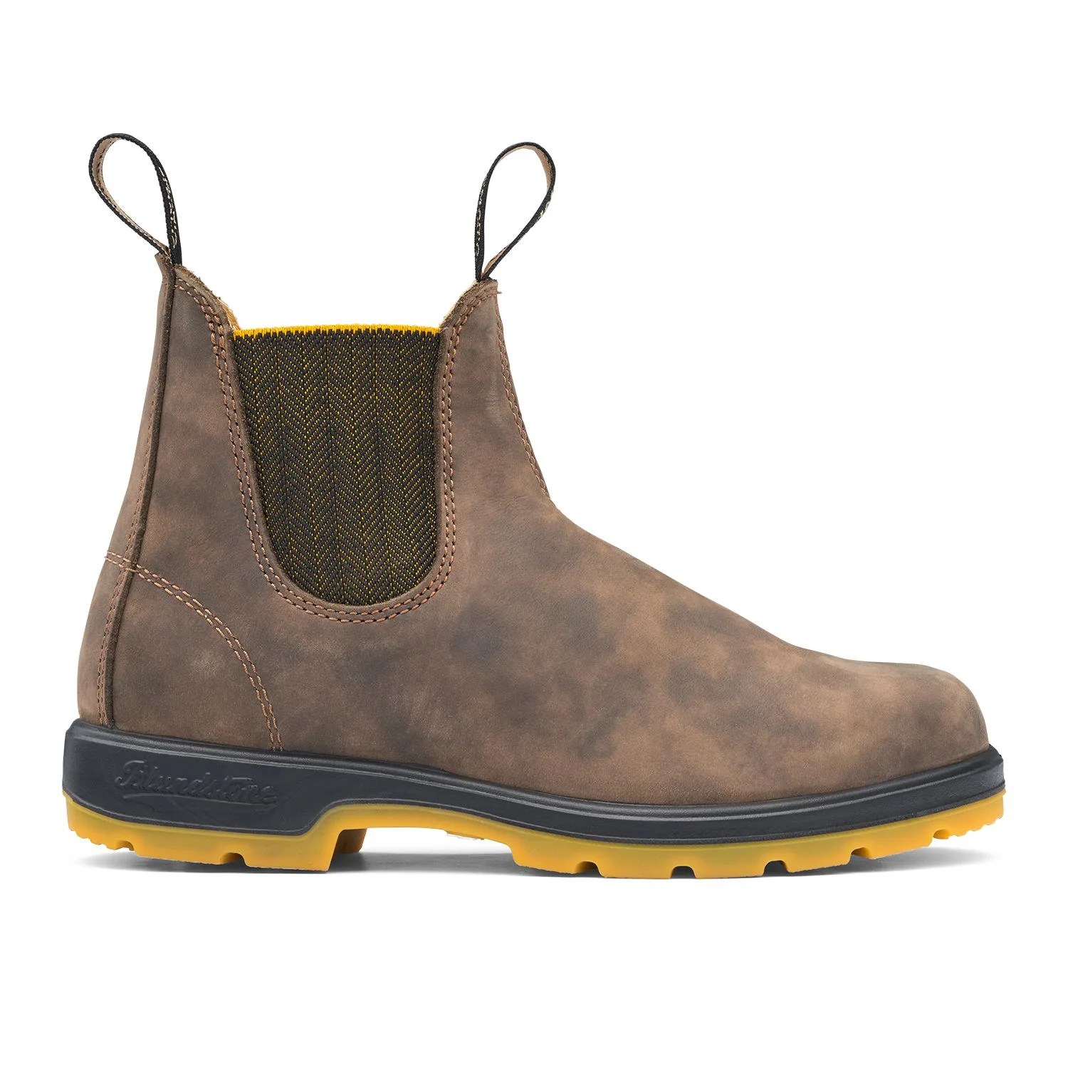 1944 Men's Classic Chelsea Boot in Rustic Brown and Mustard