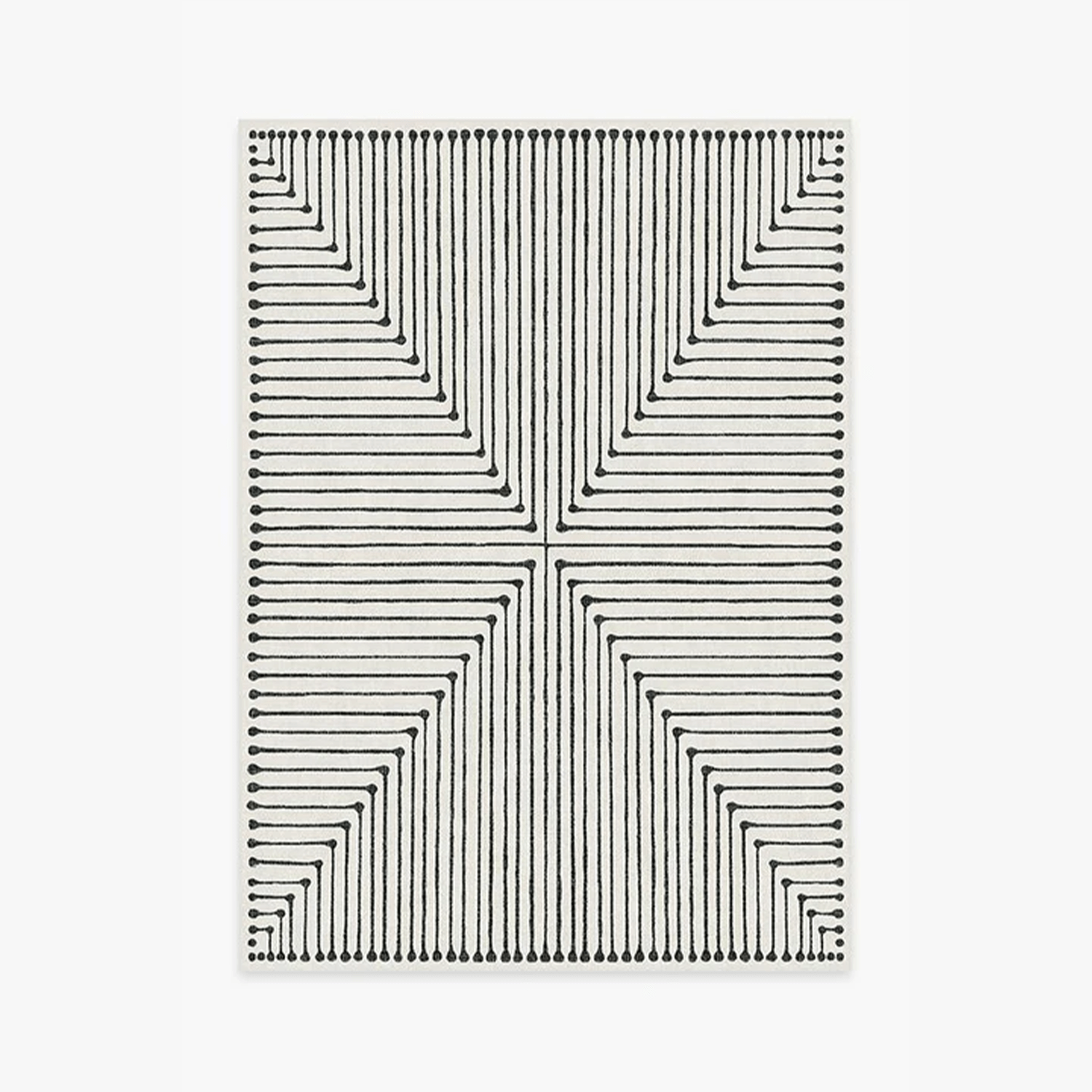 Jonathan Adler Inkdrop Black & Ivory Rug