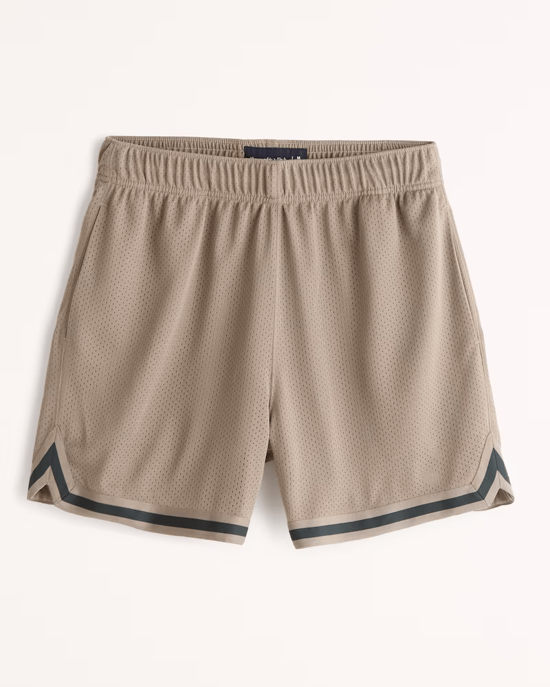 abercrombie  fitch retro mesh short