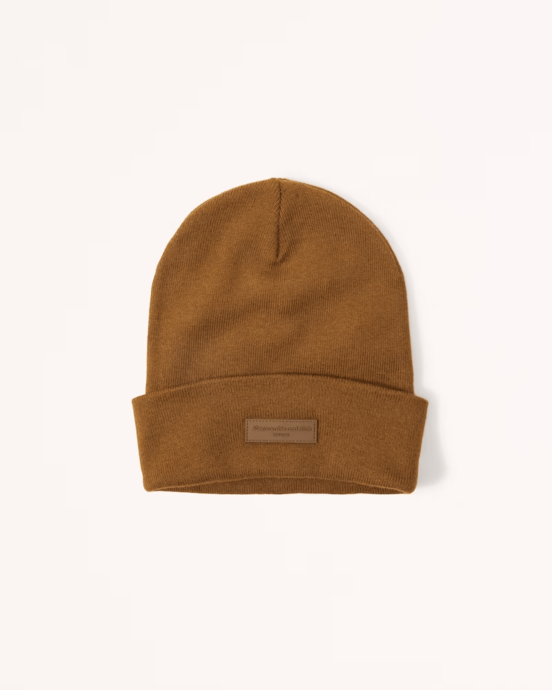 abercrombie  fitch tall logo beanie