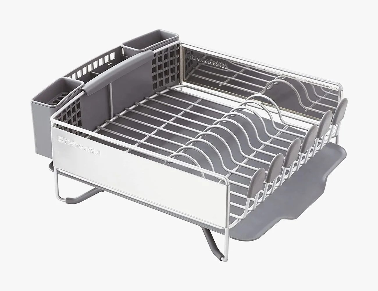 kitchenaid compact stainless steel dish rack