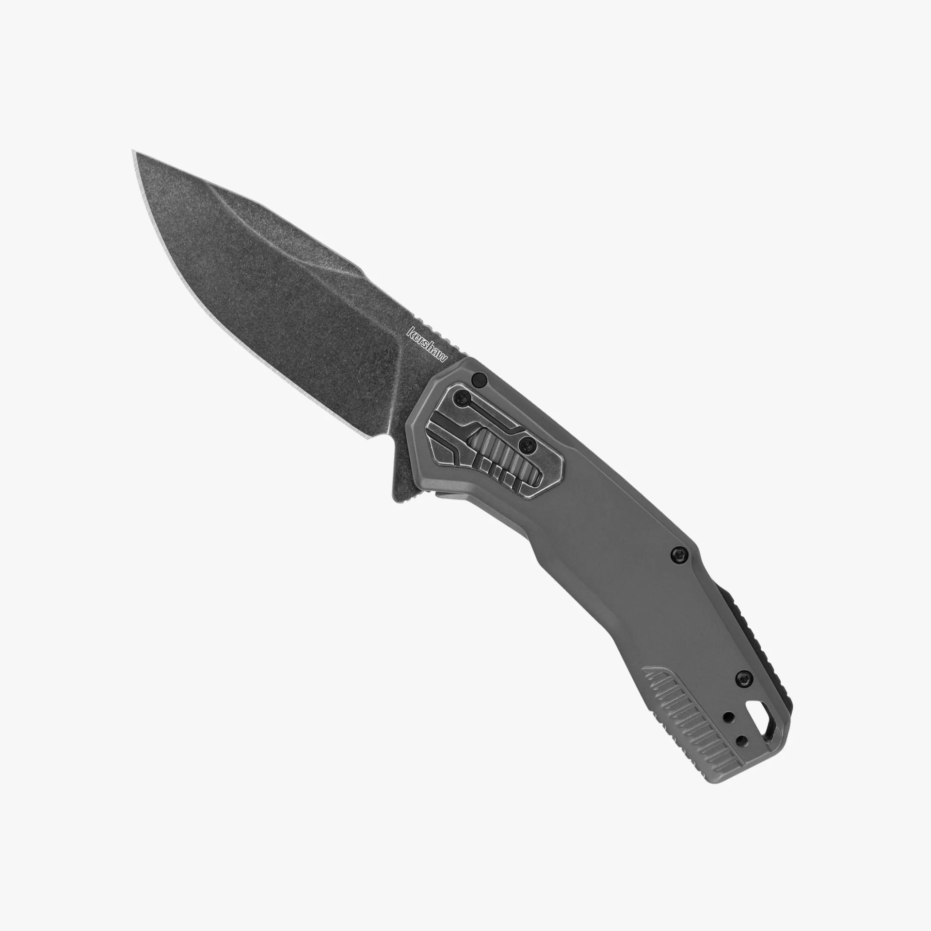 a gray kershaw cannonball knife