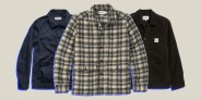 collage of three chore coats