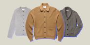 collage of three cardigans