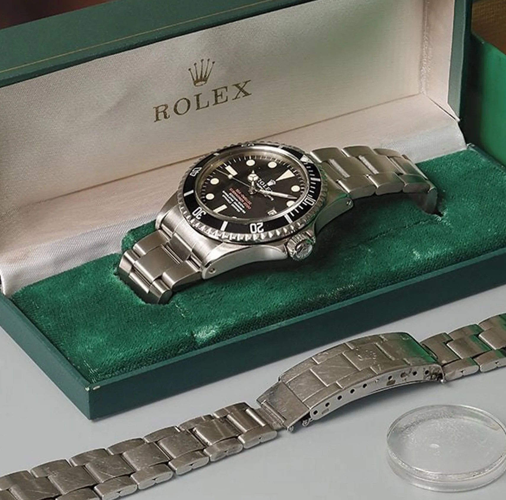 1967 rolex the sea dweller watch in box