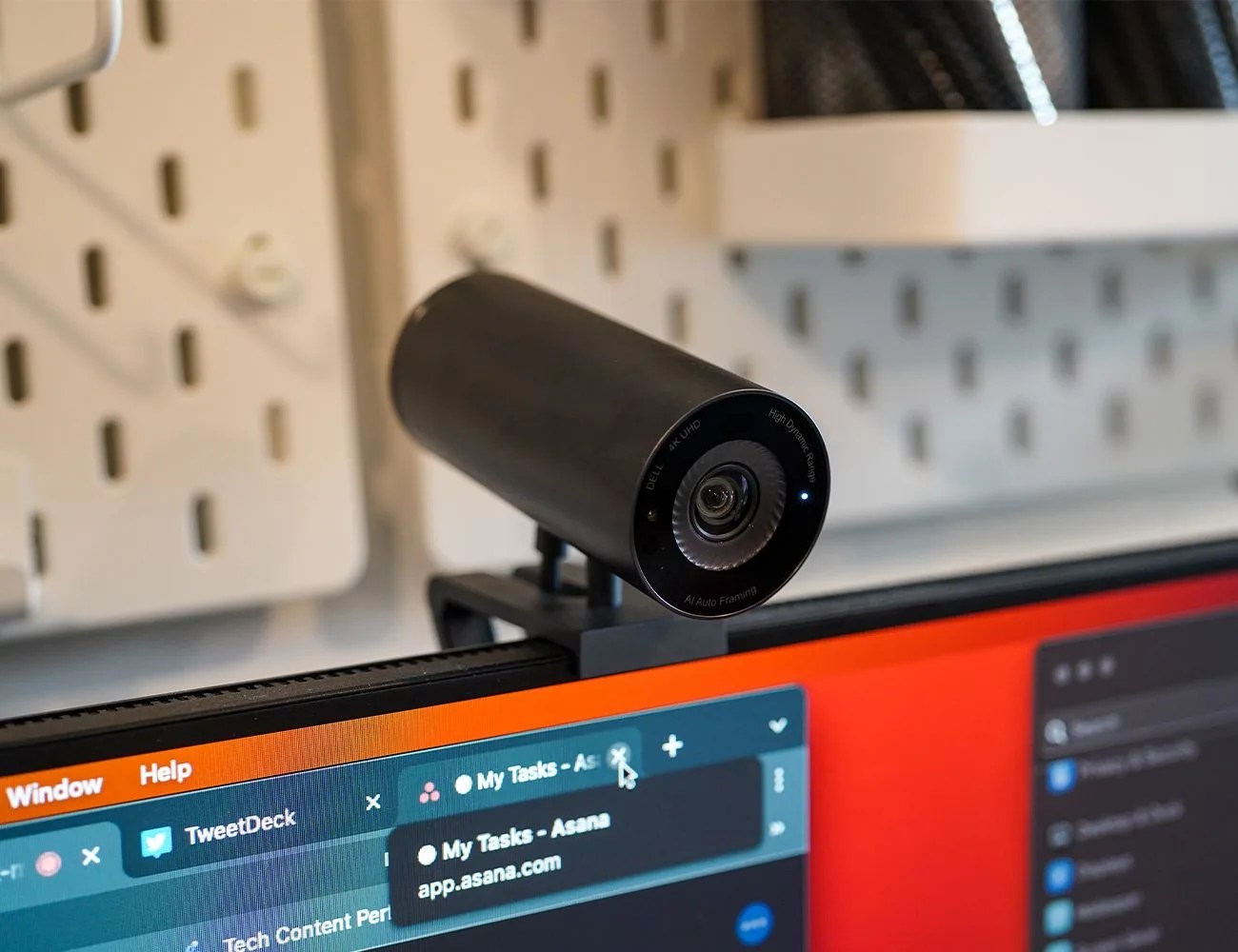 webcam on a computer monitor
