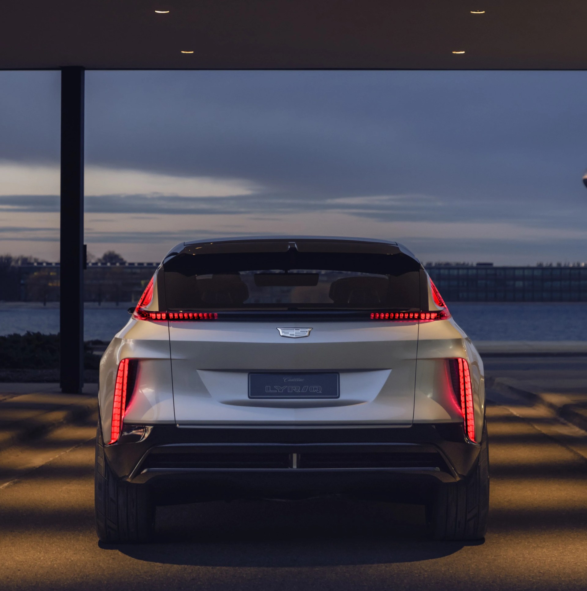 cadillac lyriq rear of car