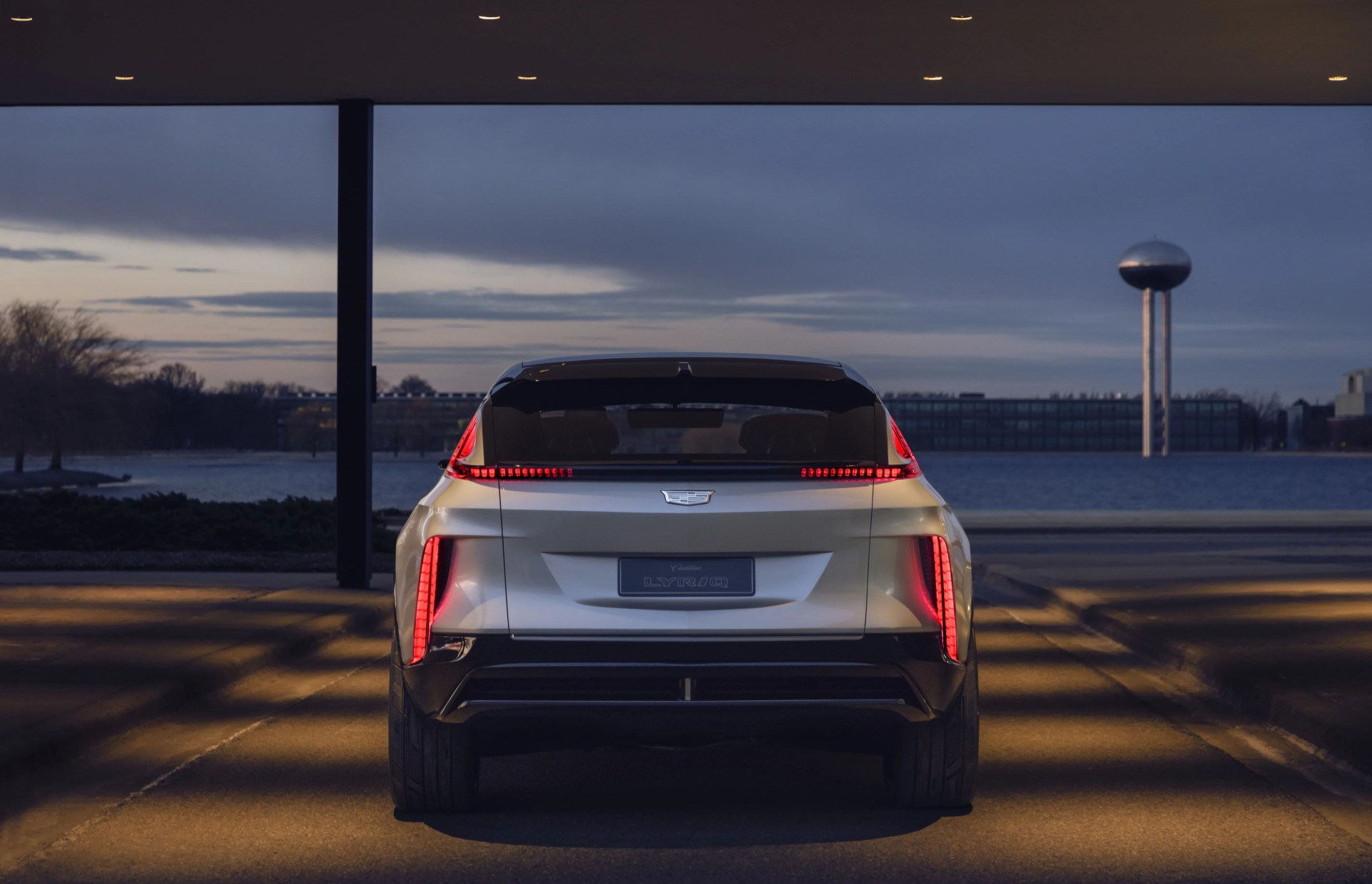 cadillac lyriq rear of car