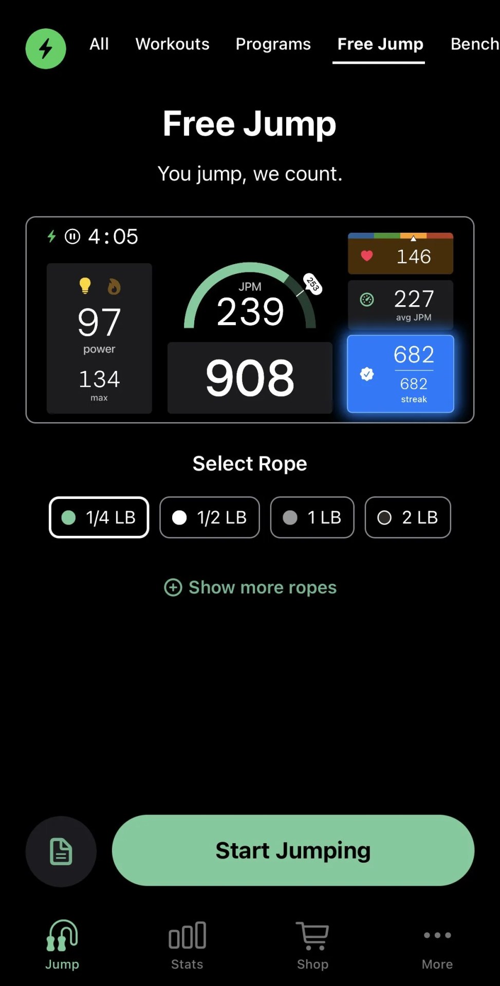crossrope amp jump rope set