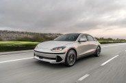 hyundai ioniq 6 driving on a road