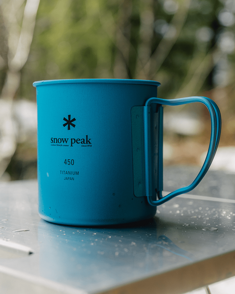 snow peak ti single 450 anodized cup