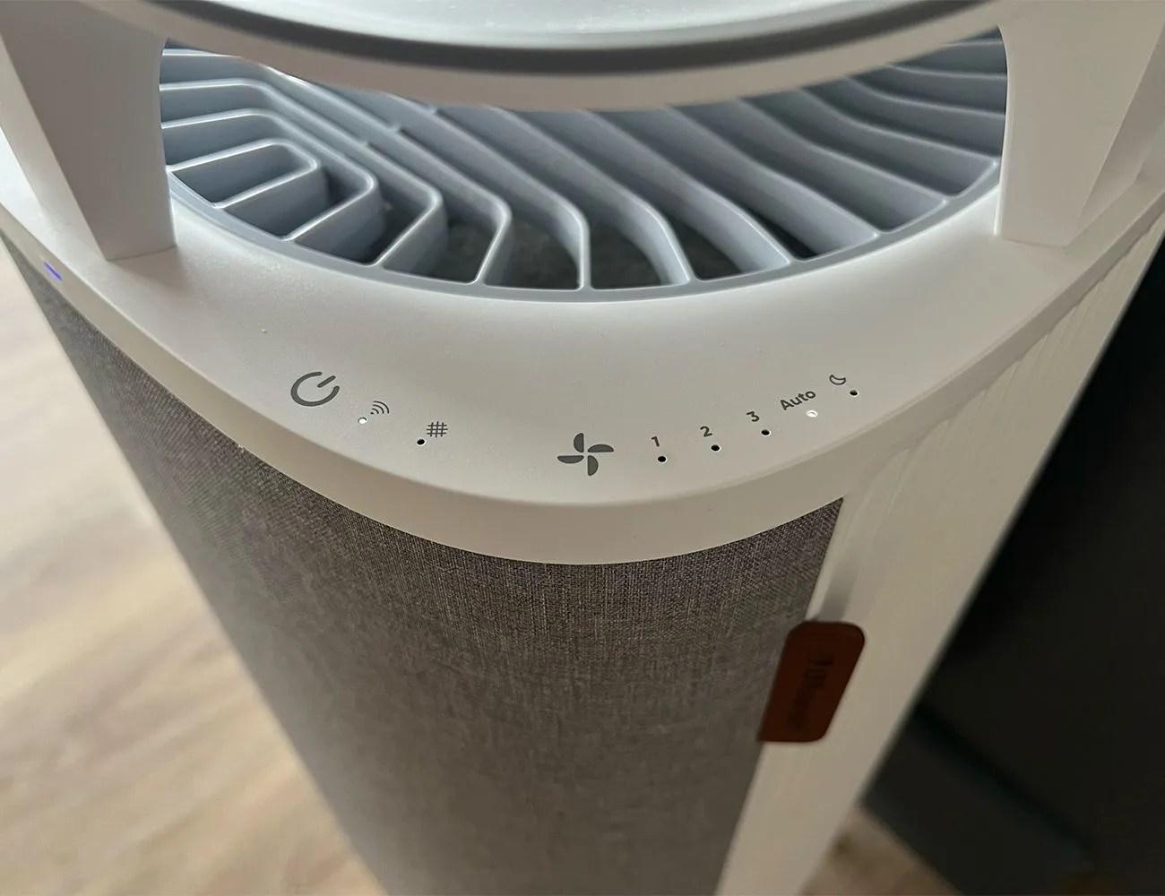 close up of an air purifier