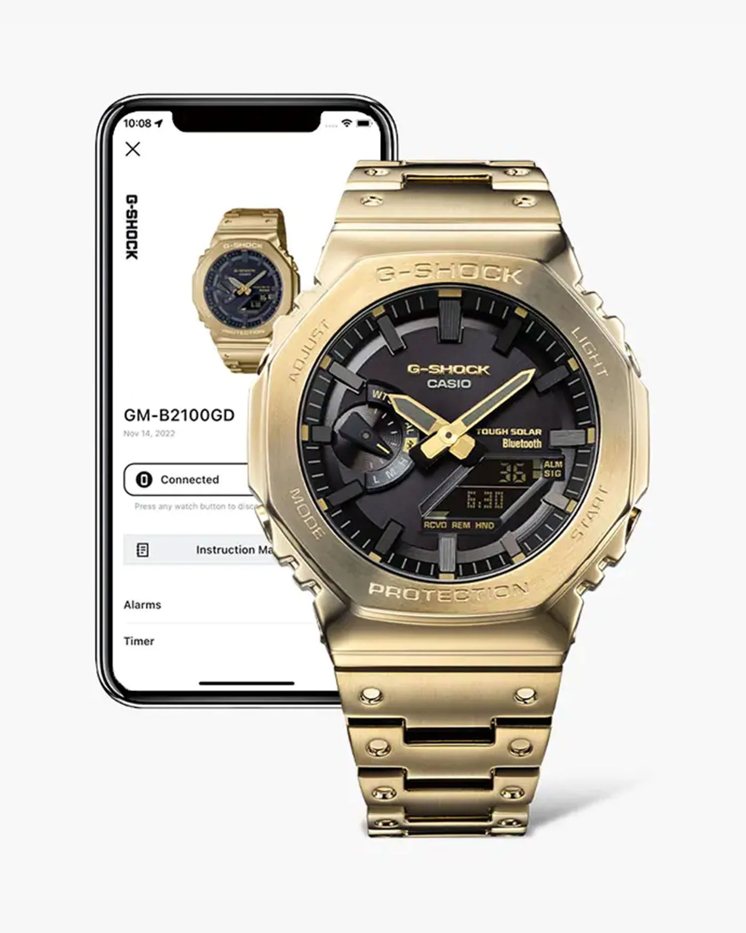 casio g shock 2100 series gm b2100gd watch