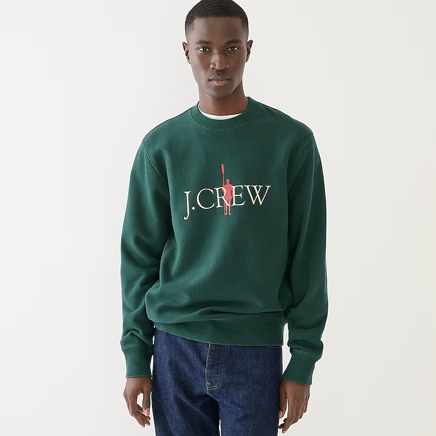 Heritage 14 oz. fleece embroidered oarsman graphic sweatshirt