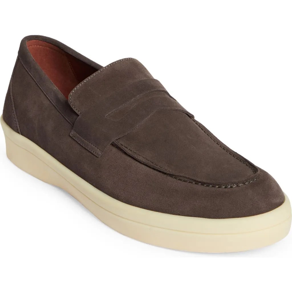 LORO PIANA Ultimate Penny Loafer in Warm Gray at Nordstrom, Size 46