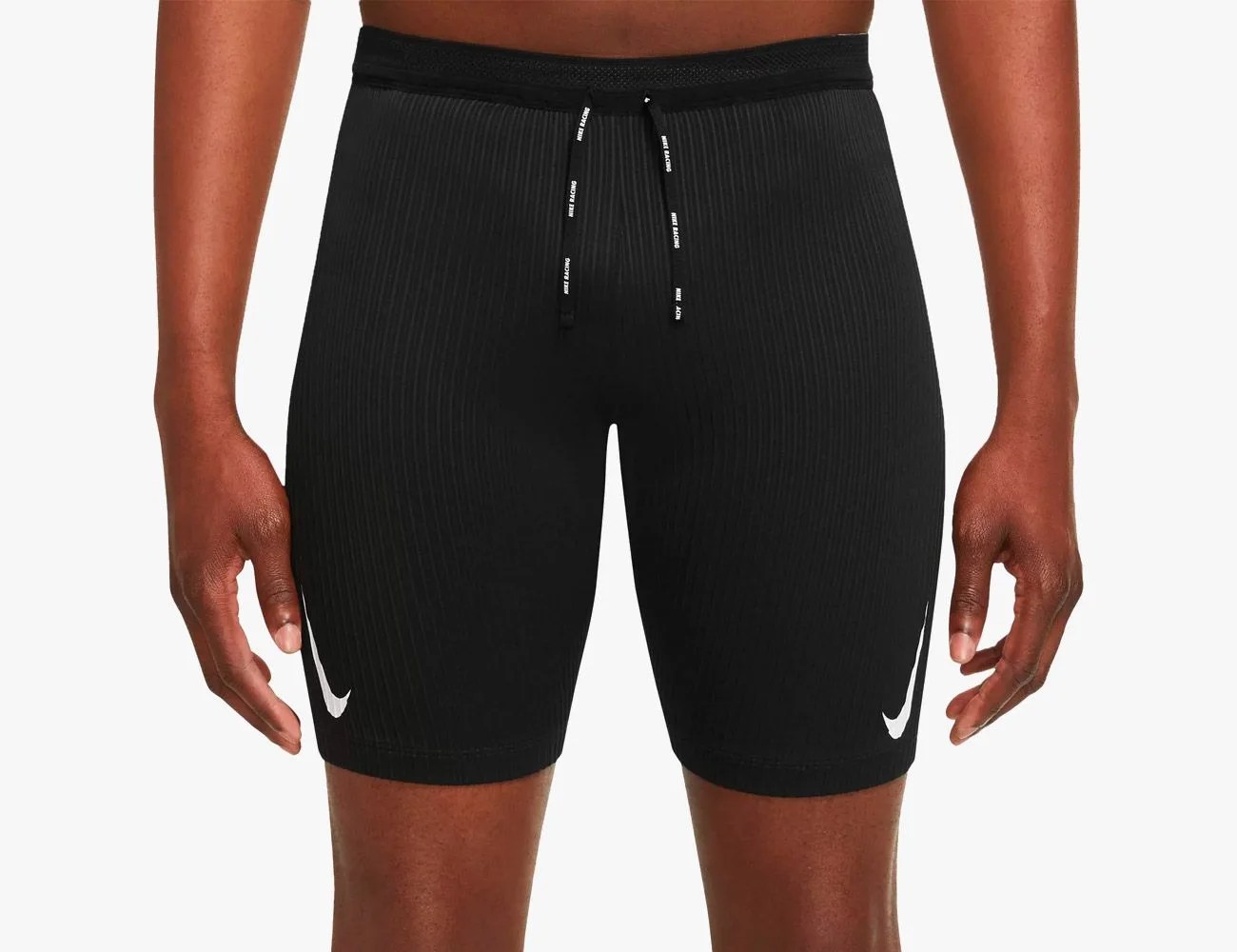 Nike Men's Dri-FIT ADV AeroSwift Men's 1/2 Length Racing Pants, XXL, Black/Hyper Pink