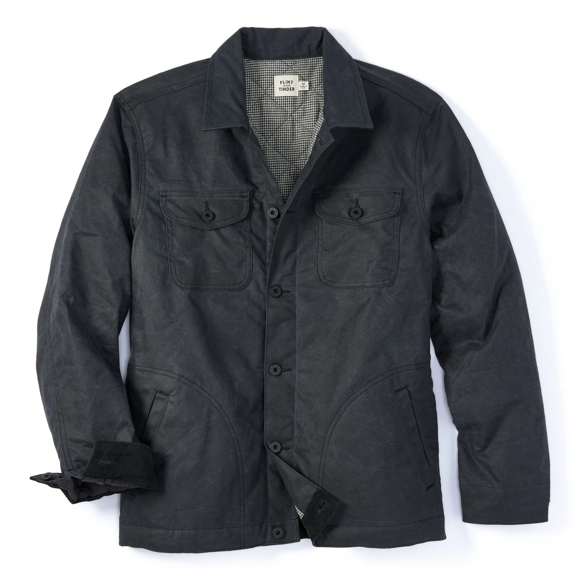 Flannel-Lined Quilted Waxed Rancher