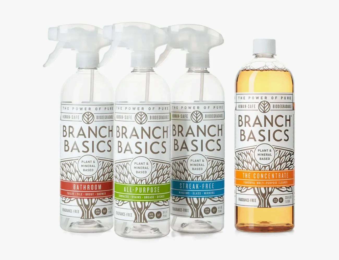 bottles of cleaner