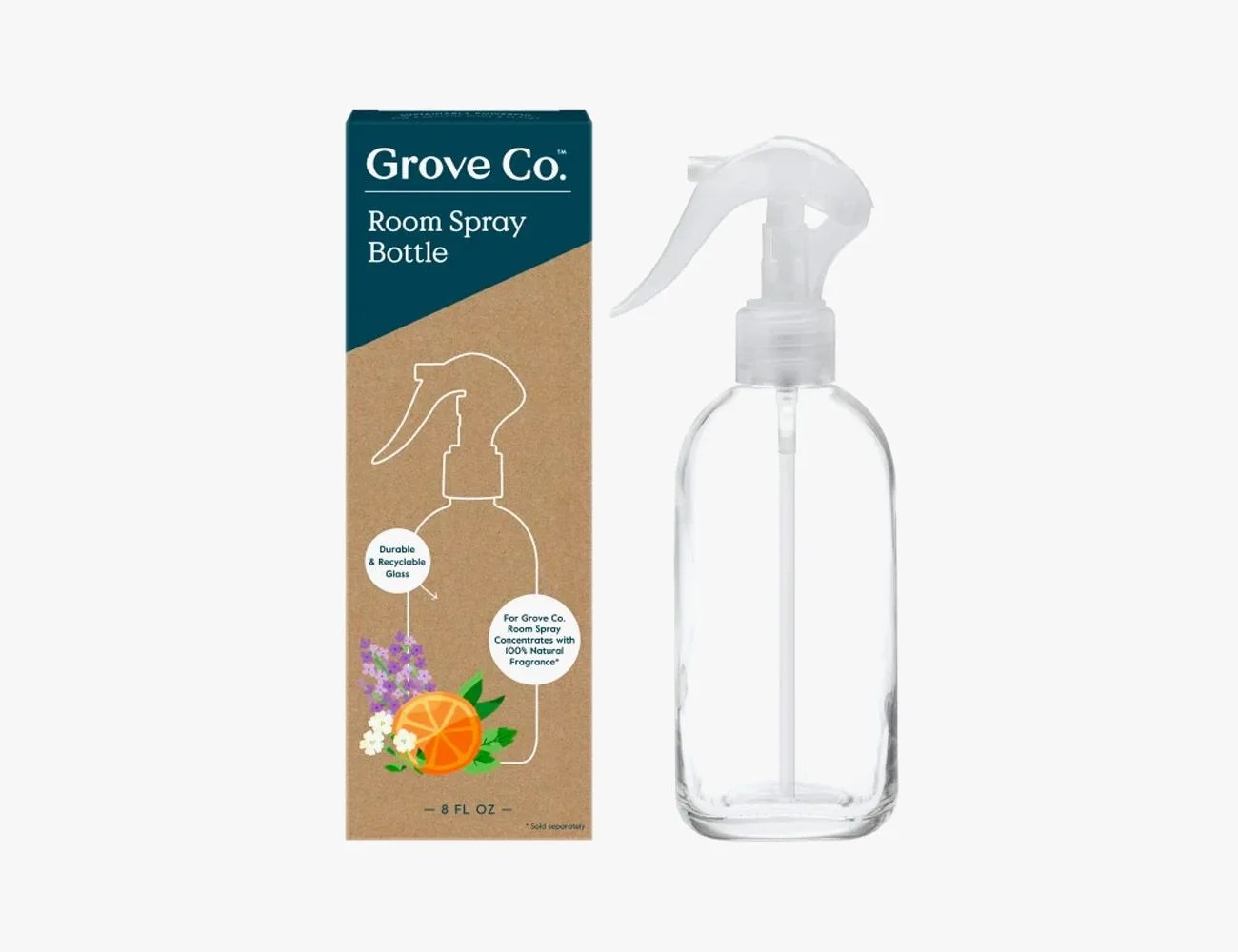 grove co room spray concentrate  reusable room spray bottle set