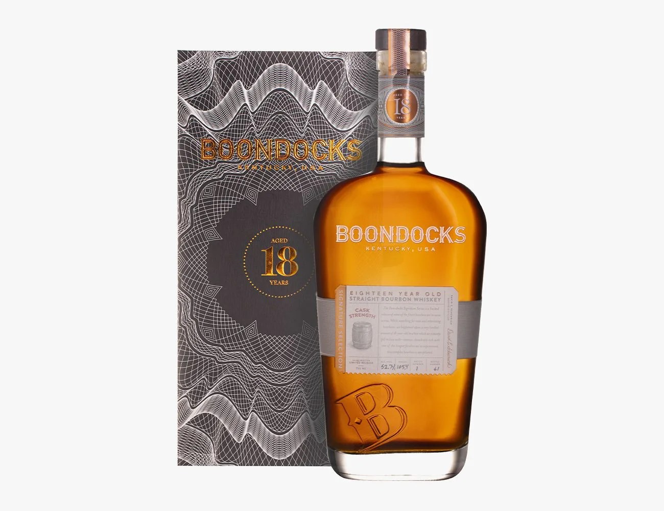 boondocks bourbon bottle and box