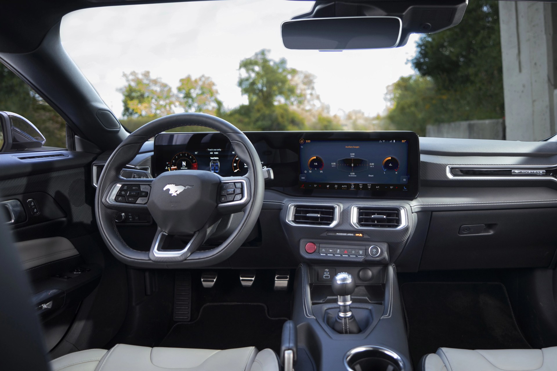 interior cockpit of 2024 ford mustang