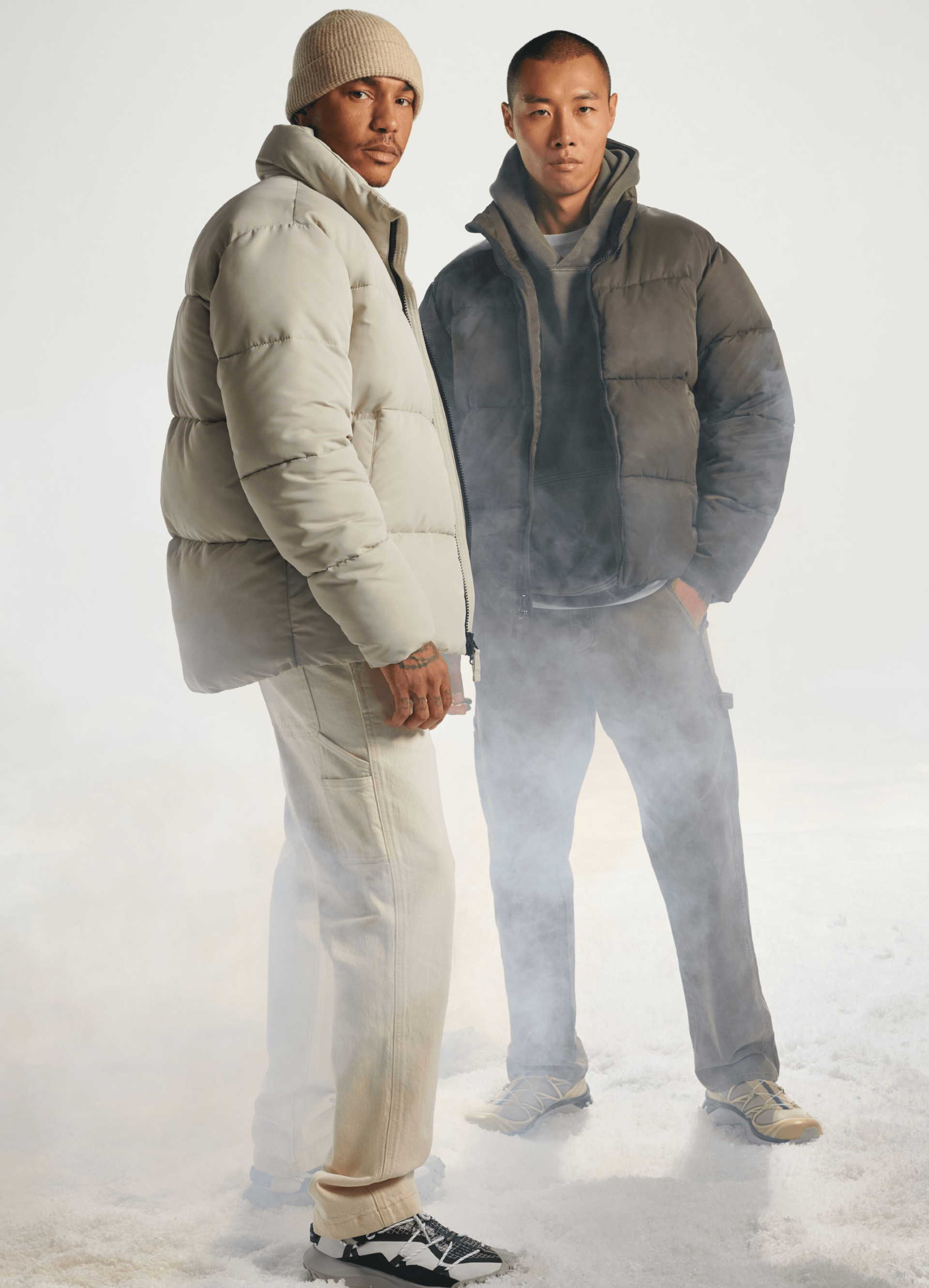 two models in abercrombie clothing