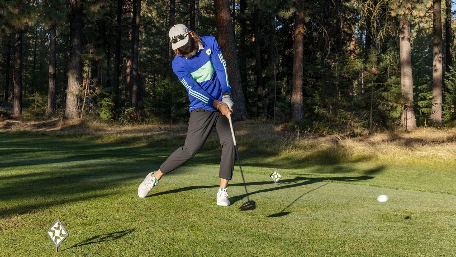 man playing golf