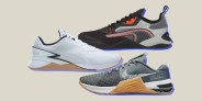 collage of three shoes