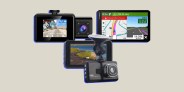 collage of three dash cams