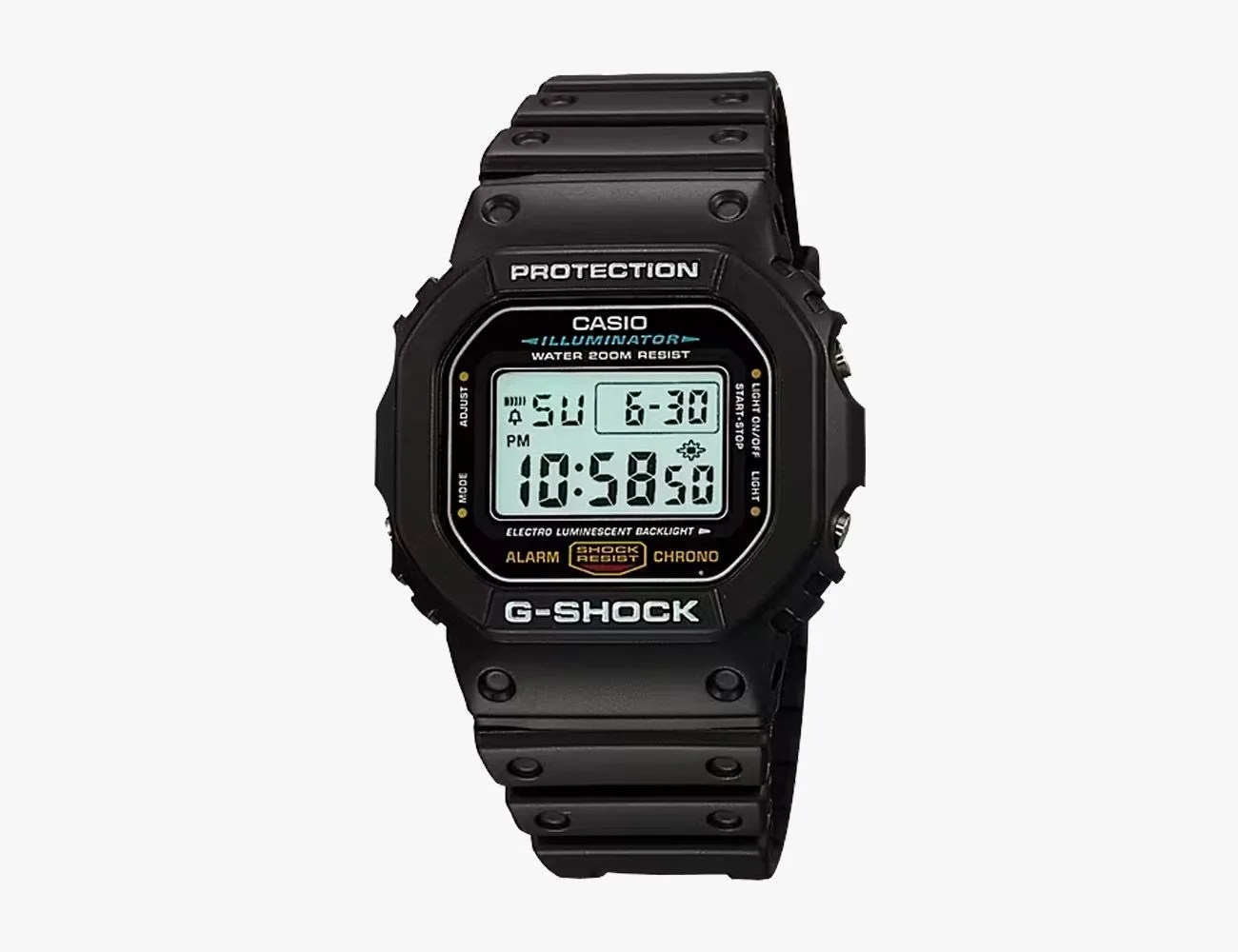 square casio gshock watch