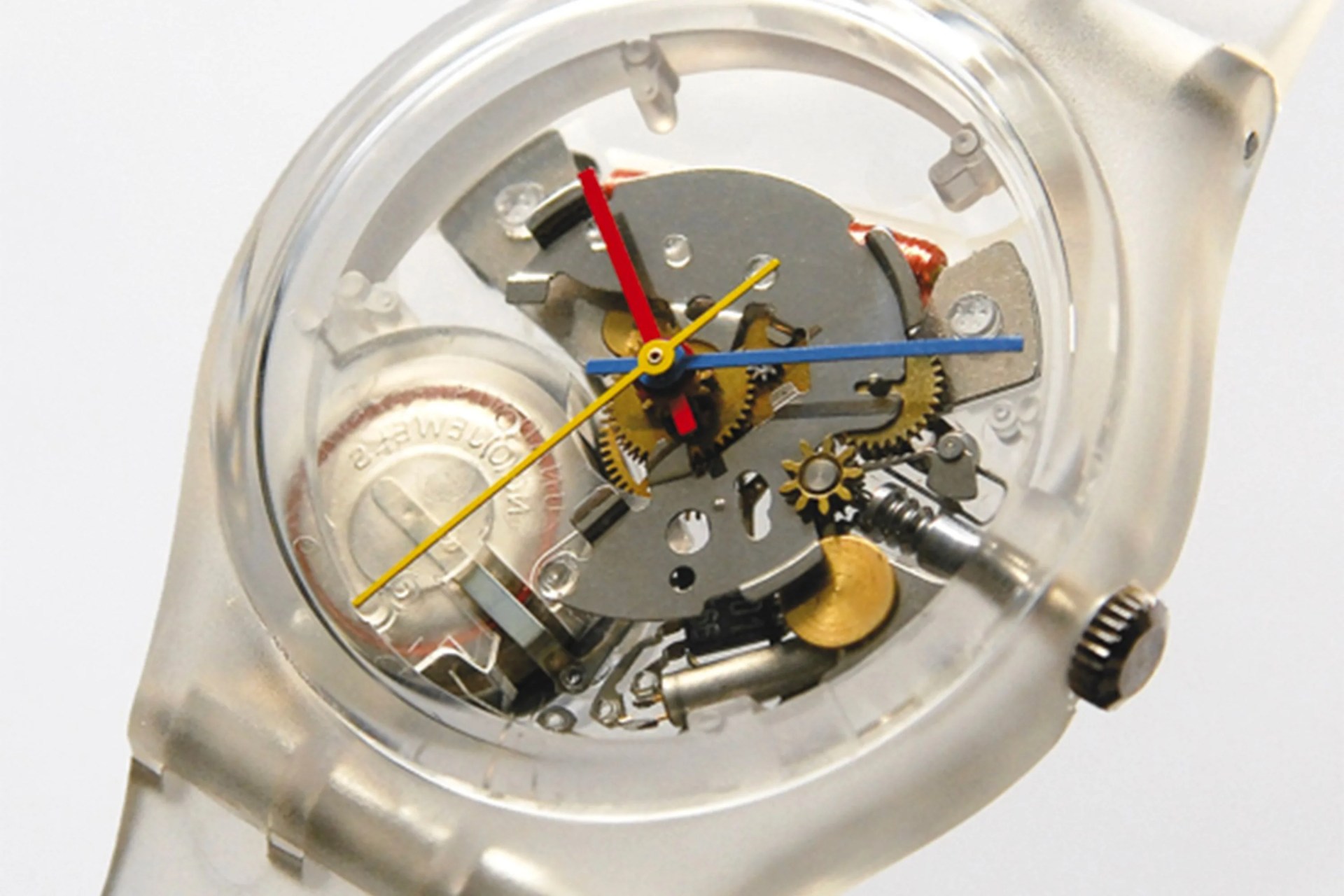 clear quartz watch
