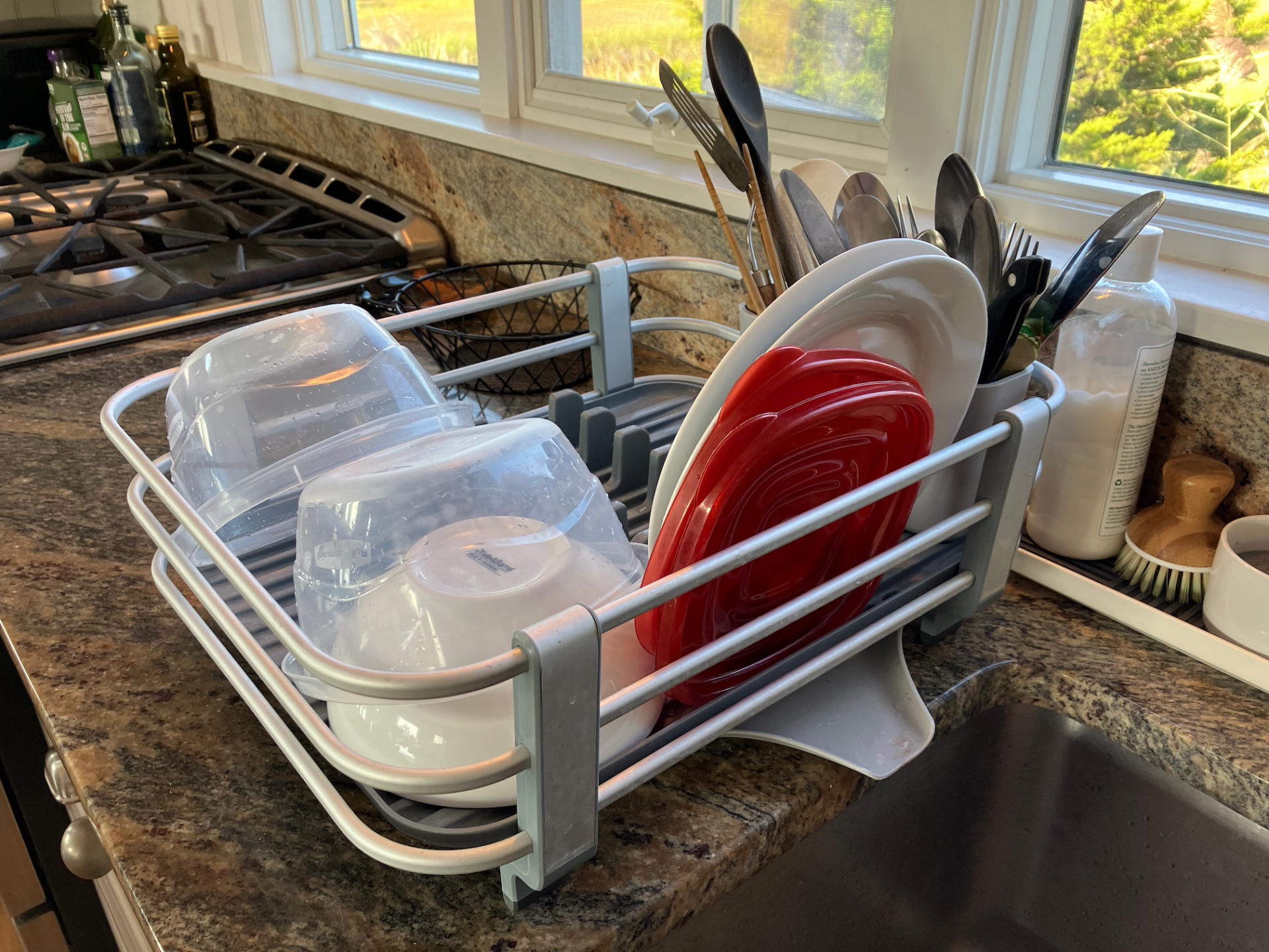 oxo aluminum dish rack