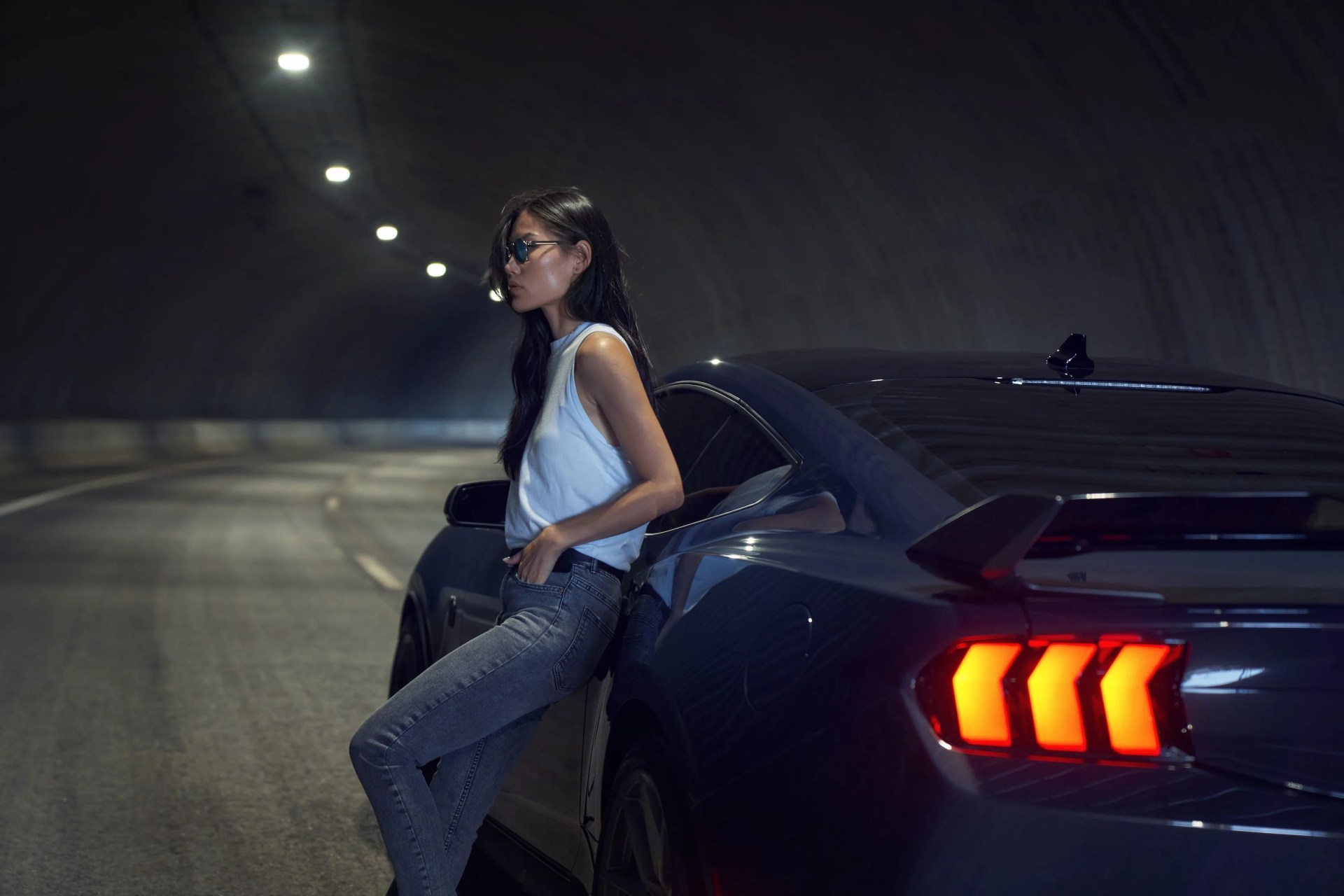 with sinister looks and a specially modified 50 liter v8 – the most powerful 50 liter v8 ever, projecting 500 horsepower – dark horse expands the mustang lineup and sets a new benchmark for american street and track performance that could only come in a mustang pre production vehicles shown