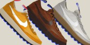 collage of three shoes