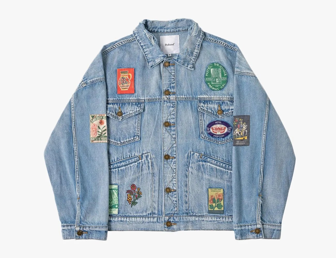 jean jacket with patches