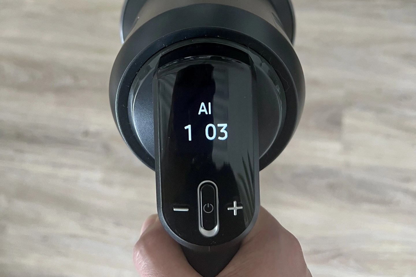 samsung bespoke jet ai vacuum cleaner display