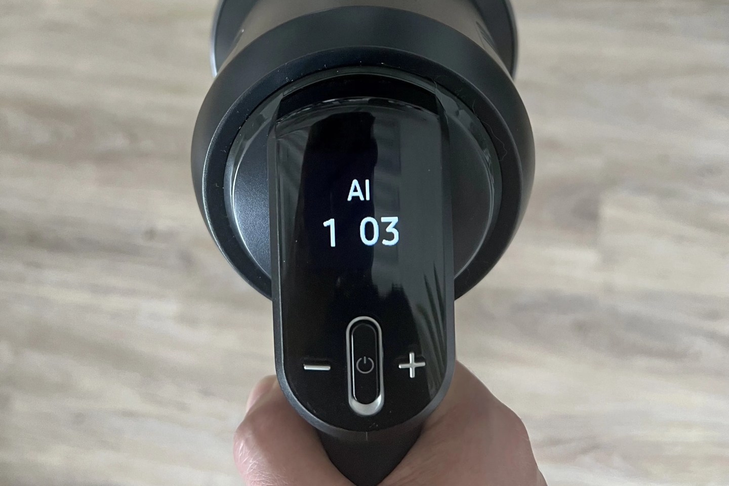 samsung bespoke jet ai vacuum cleaner display