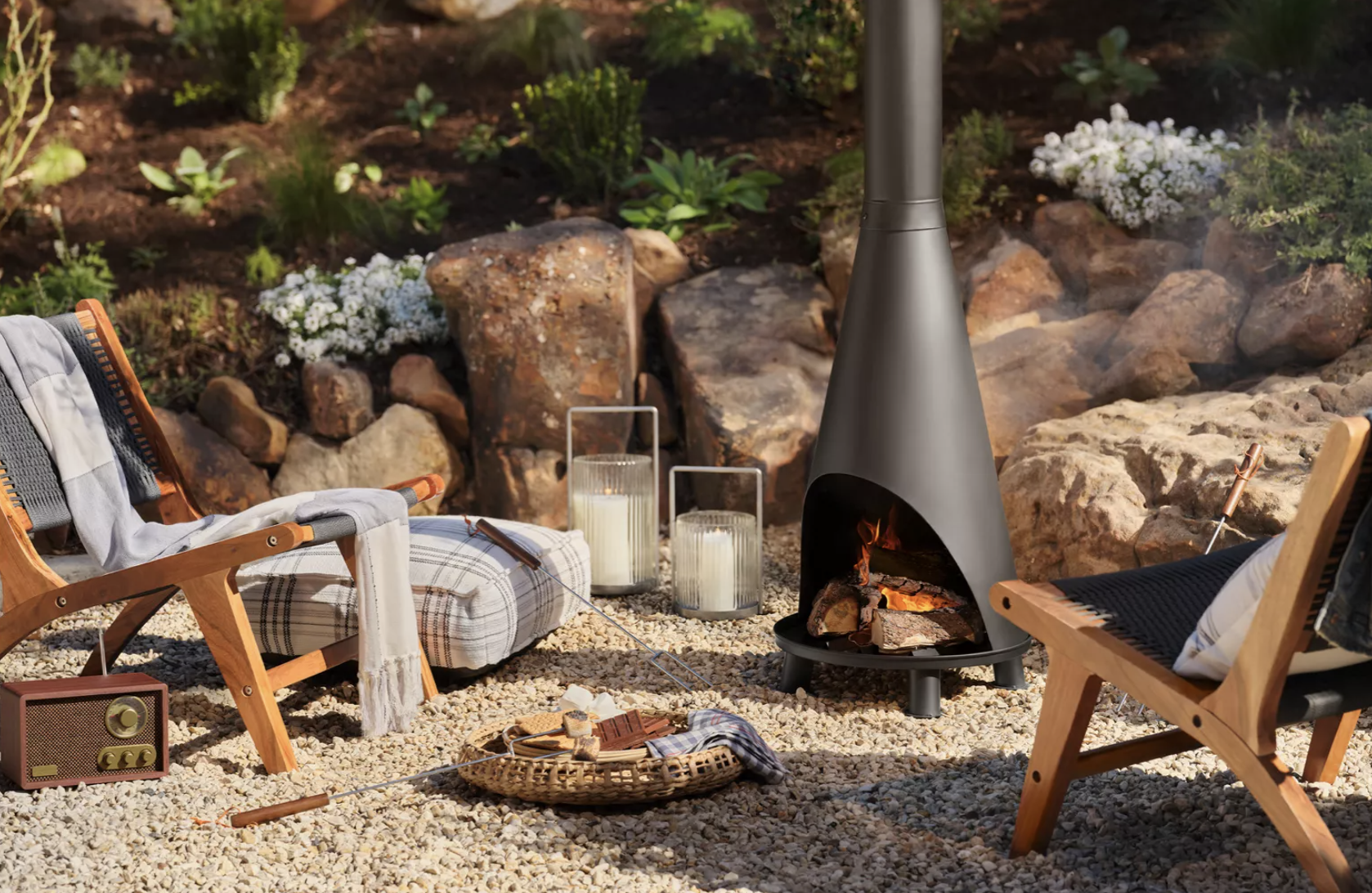 backyard fire pit