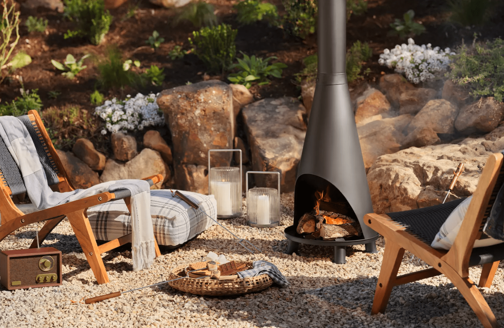 backyard fire pit